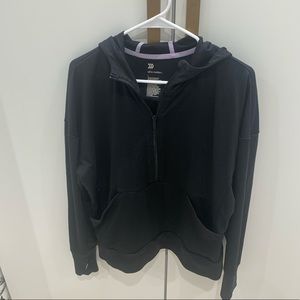 All in motion-black half zip hoodie-size large